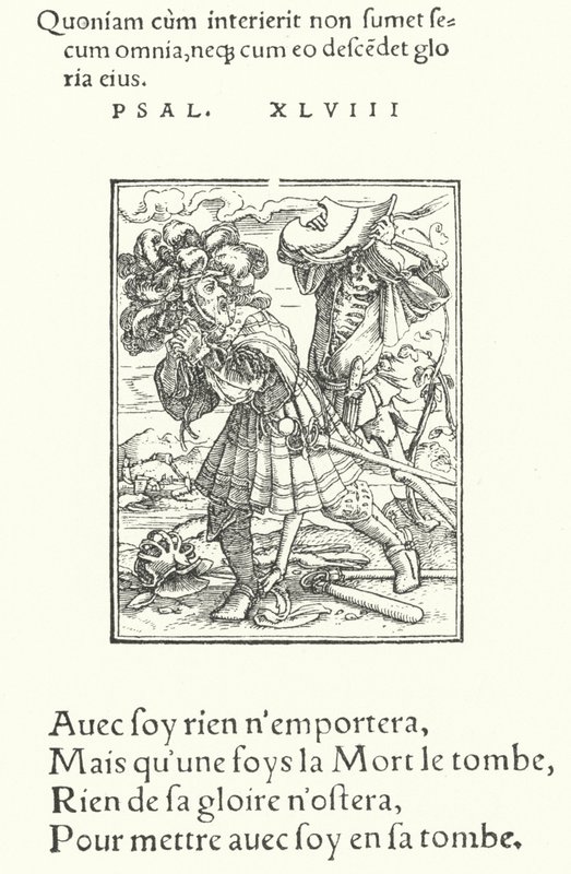 hrabě (rytina) od Hans (after) Holbein the Younger