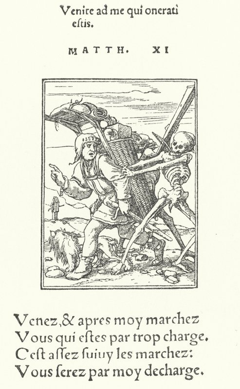 The Pedlar (rytina) od Hans (after) Holbein the Younger