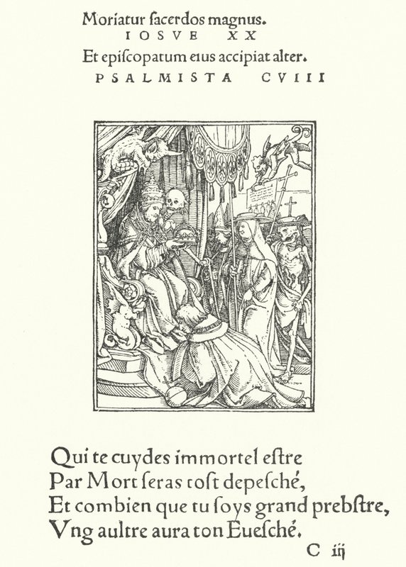 Papež (rytina) od Hans (after) Holbein the Younger