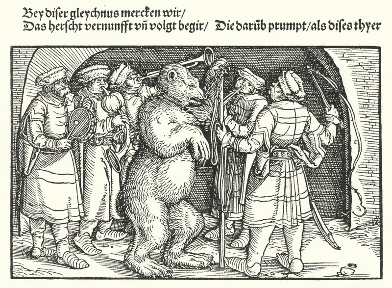 Trenéři medvědů od Hans Burgkmair
