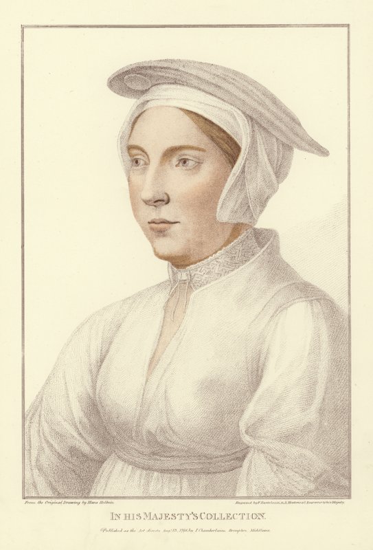 Anonymní žena (akvatinta) od Hans Holbein der Jüngere