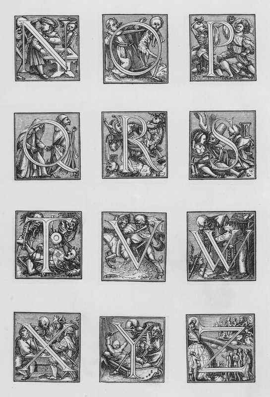 Holbeinova abeceda od Hans Holbein der Jüngere
