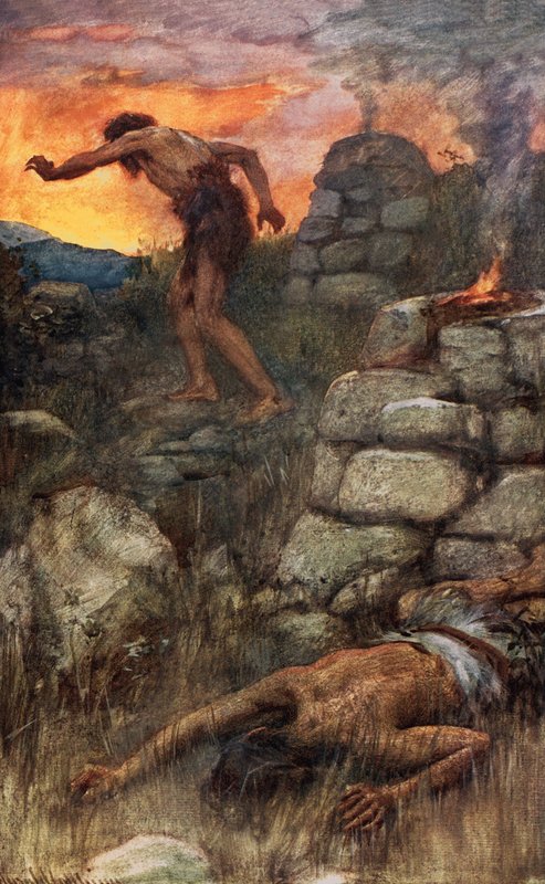 Kain a Ábel od Harold Copping