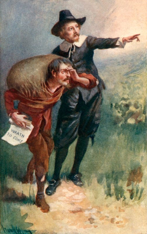 Evangelista ukazuje cestu od Harold Copping