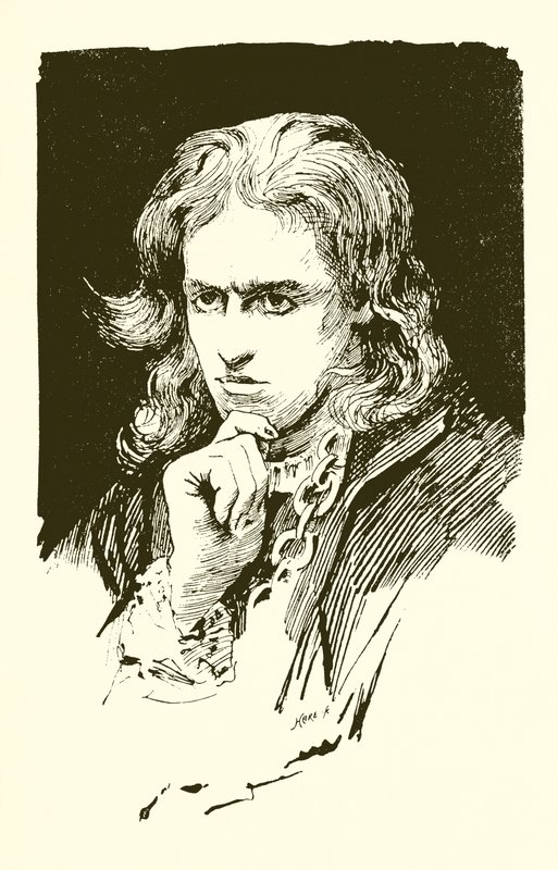 Hamlet, přemýšlí od Harold Copping