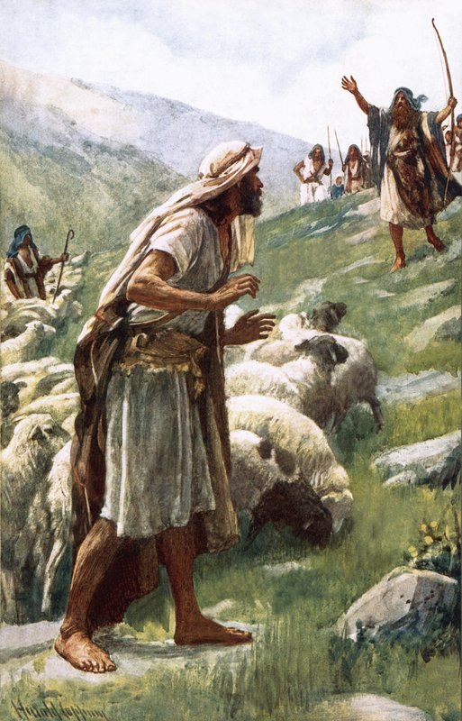 Jakuba a Ezaua od Harold Copping