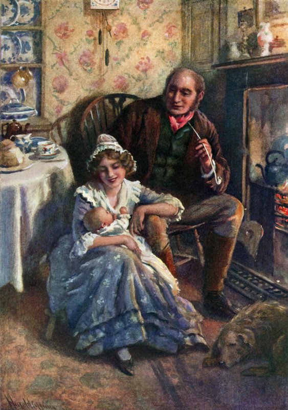 John a Dot Peerybingle (barevné lito) od Harold Copping