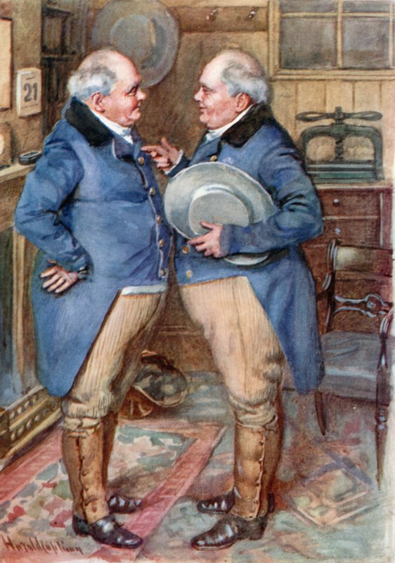 The Brothers Cheeryble (barevné lito) od Harold Copping