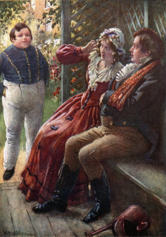 The Fat Boy Awake (barevné lito) od Harold Copping