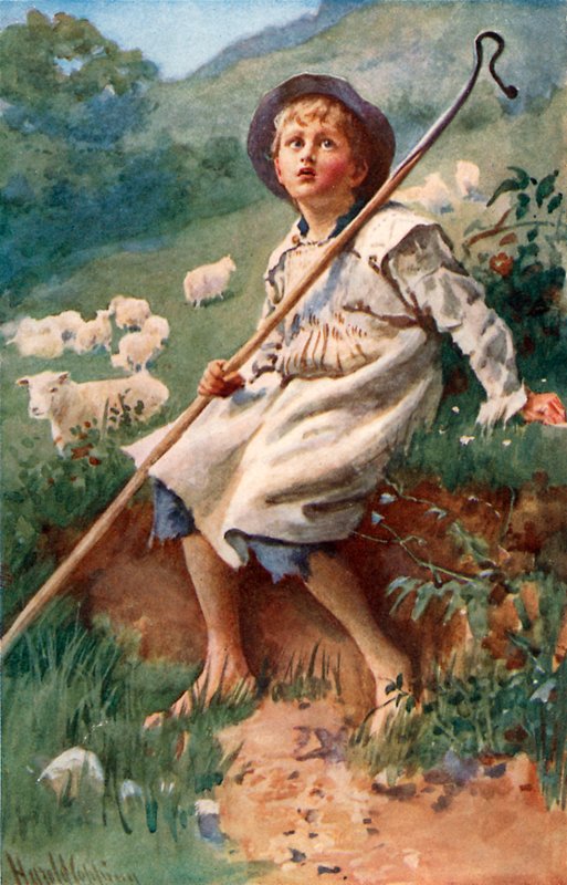 Píseň The Shepherd Boy od Harold Copping