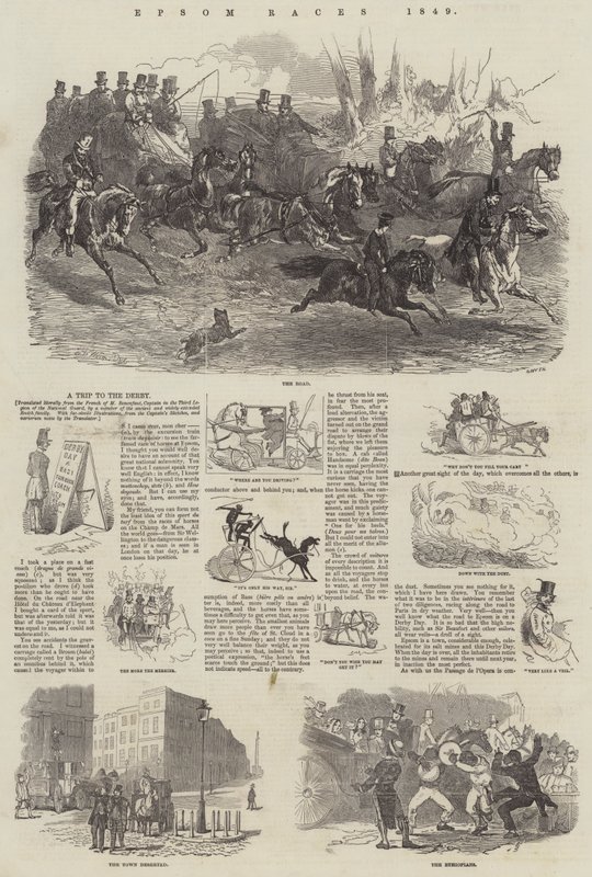 Závody Epsom, 1849 od Harrison William Weir