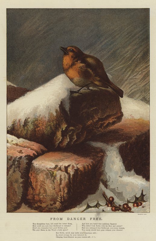 From Danger Free (chromolitho) od Harrison William Weir