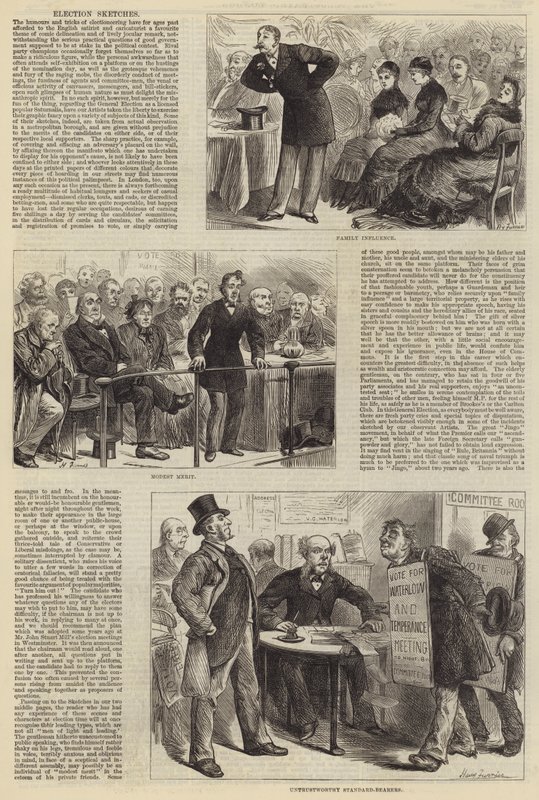 Volební náčrtky od Harry Furniss