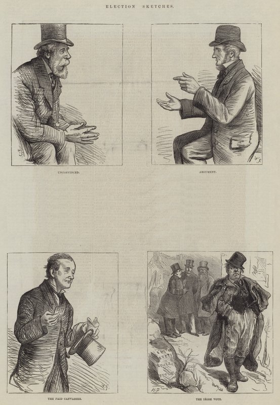 Volební náčrtky od Harry Furniss