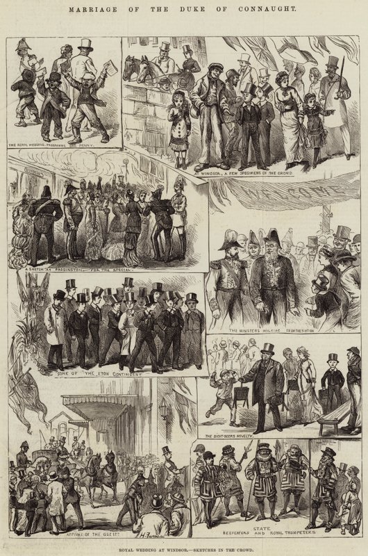 Sňatek vévody z Connaughtu od Harry Furniss