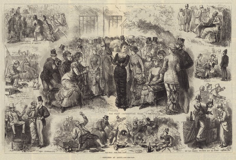 Skici v Ascotu od Harry Furniss
