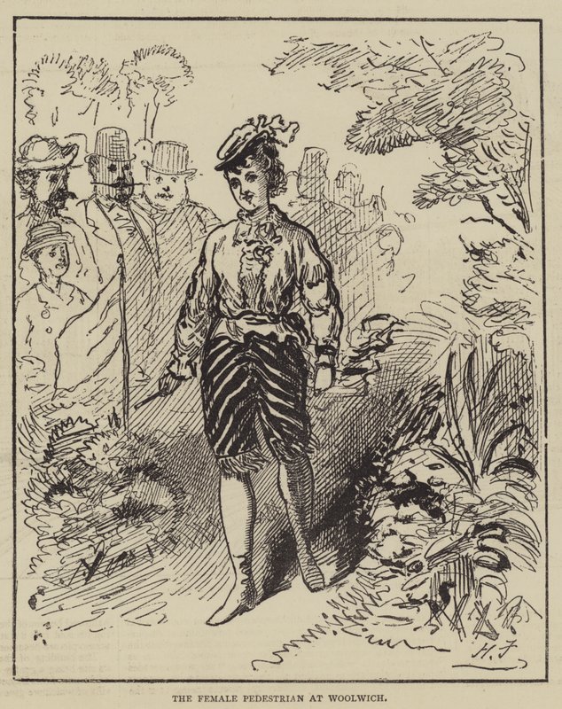 Žena chodkyně ve Woolwichi od Harry Furniss