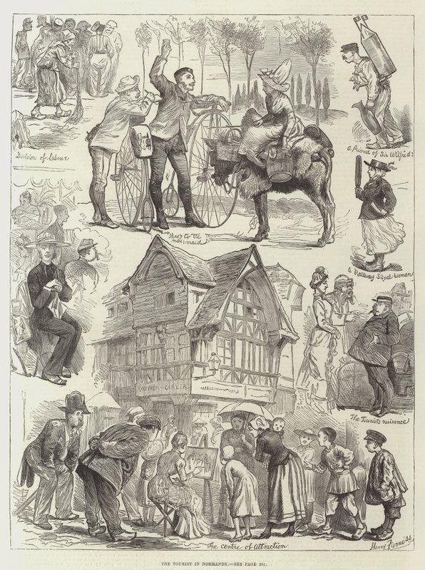 Turista v Normandii od Harry Furniss