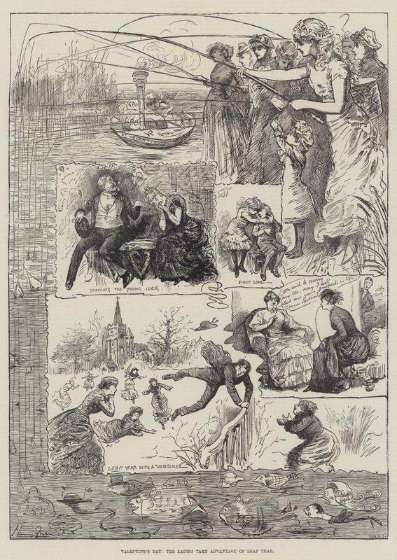 Valentýna, dámy využívají přestupného roku od Harry Furniss