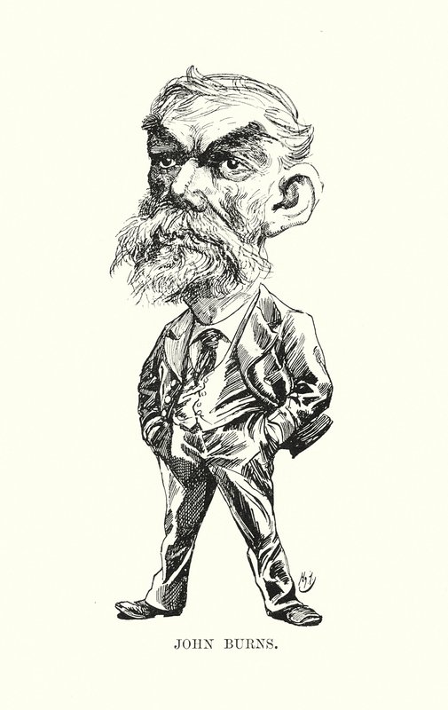 John Burns (litografie) od Harry (after) Furniss