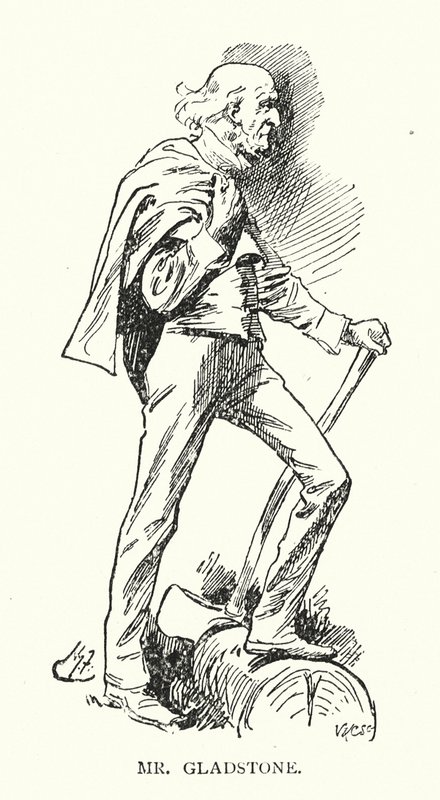 Pan Gladstone (litografie) od Harry (after) Furniss