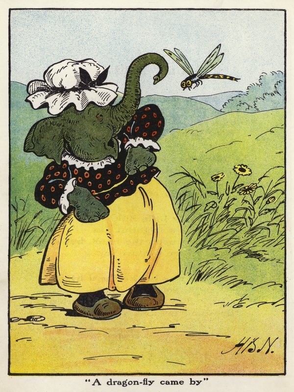 "Přiletěla vážka" (barva litho) od Harry B Neilson