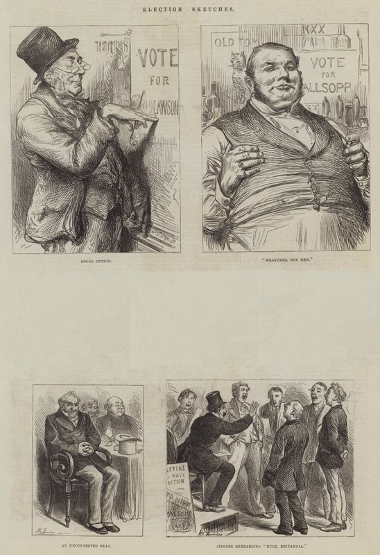 Volební náčrtky od Harry Furniss