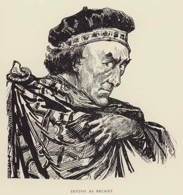 Irving jako Becket od Harry Furniss