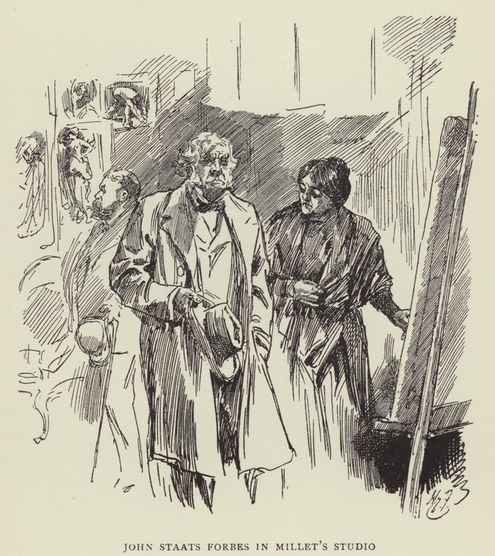 John Staats Forbes v Millets Studio od Harry Furniss