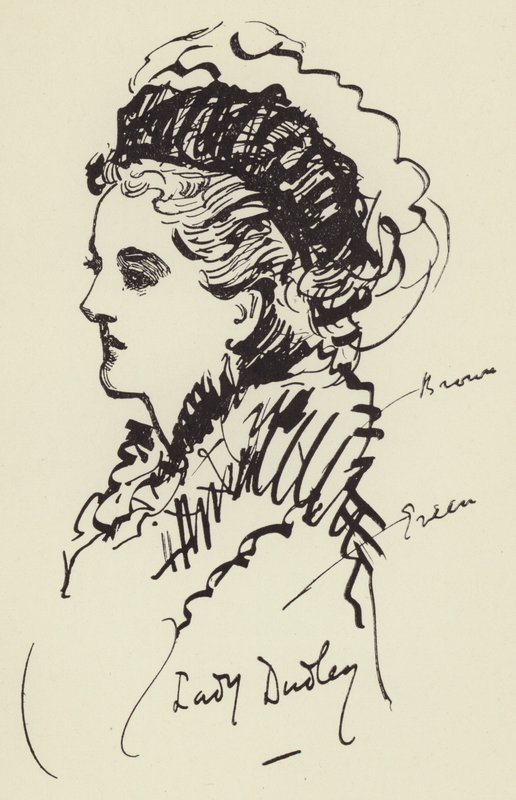 Lady Dudleyová od Harry Furniss