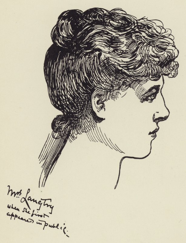 paní Langtryová od Harry Furniss