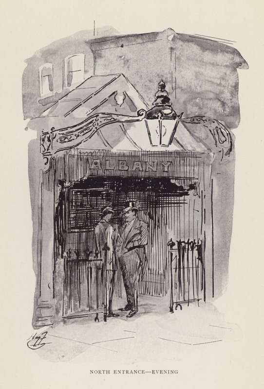 Severní vchod, večer od Harry Furniss