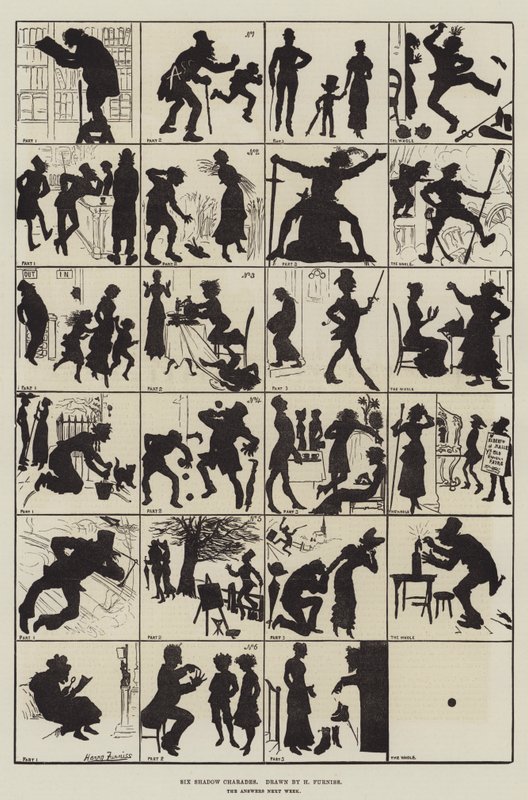 Šest stínových šarád od Harry Furniss