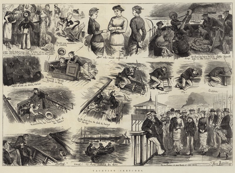 Náčrtky jachtingu od Harry Furniss
