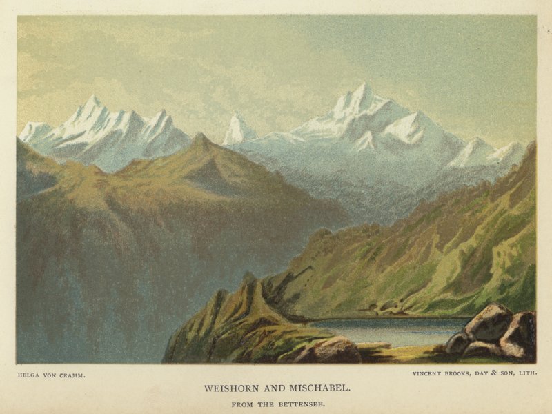 Weishorn a Mischabel, z Bettensee od Helga von Cramm