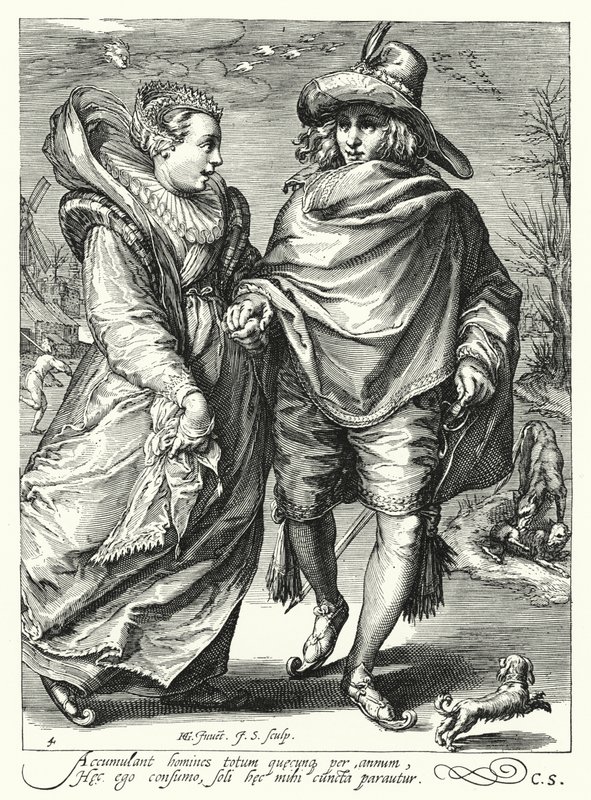 Zima (rytina) od Hendrik (after) Goltzius