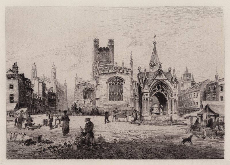 Cambridge: Market Hill (lept) od Henri (after) Toussaint