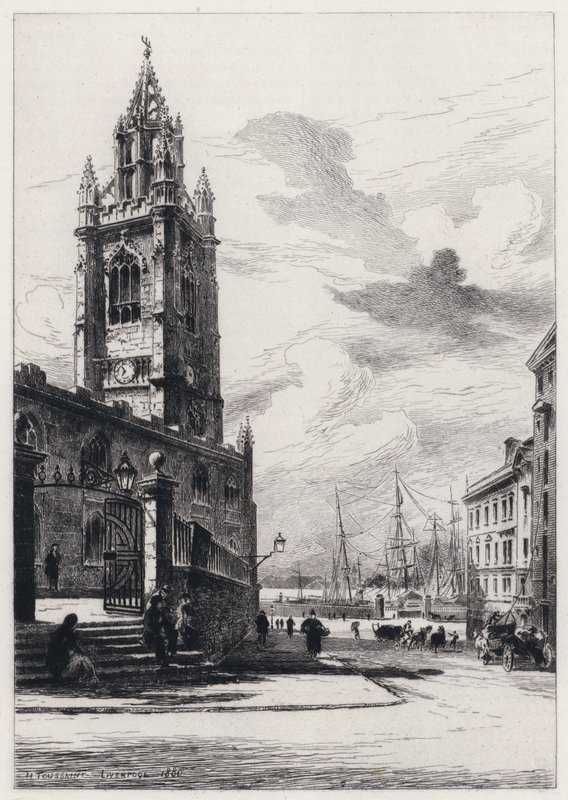 Kostel svatého Mikuláše, Liverpool (lept) od Henri (after) Toussaint