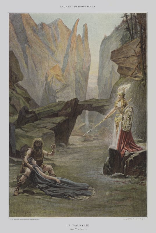 La Walkyrie (Valkýra) od Henri Alphonse Louis Laurent Desrousseaux