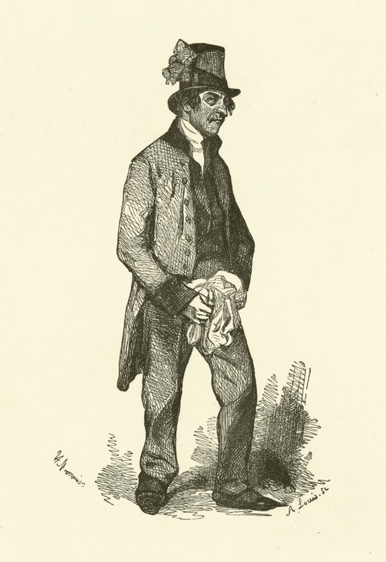 The Mute (rytina) od Henri Bonaventure (after) Monnier
