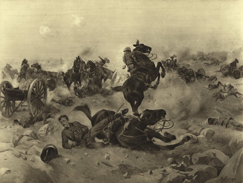 Bitva u Colenso, 1899 (hlubotisk) od Henri Louis Dupray