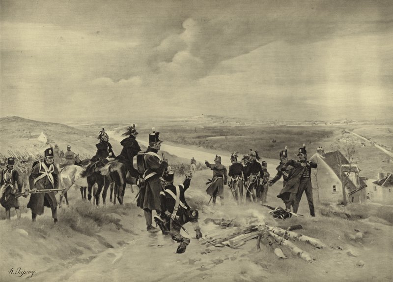 Bitva o St Cloud, 1814 (hlubotisk) od Henri Louis Dupray