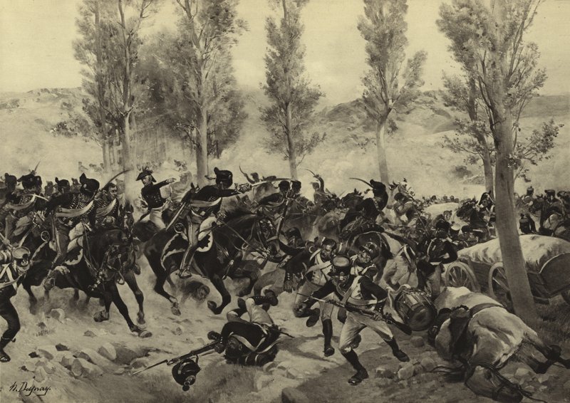 Bitva u Vitoria, 1813 (hlubotisk) od Henri Louis Dupray