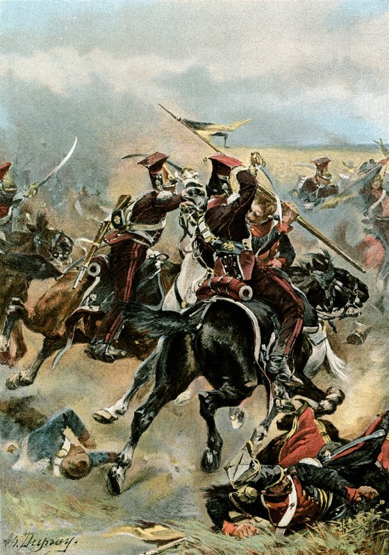 Světelný kůň ve Wagramu od Henri Louis Dupray