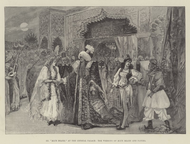 Blue Beard, v Crystal Palace, Svatba Blue Beard a Fatima od Henry Charles Seppings Wright