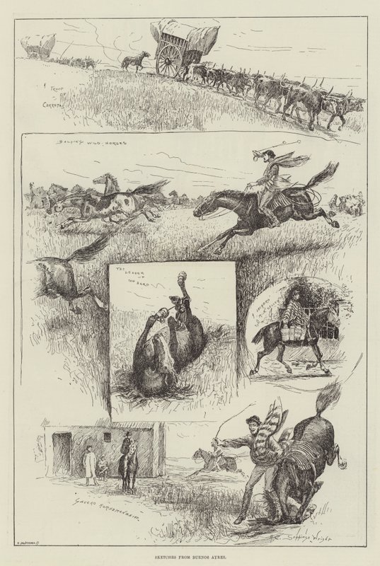 Náčrtky z Buenos Ayres od Henry Charles Seppings Wright