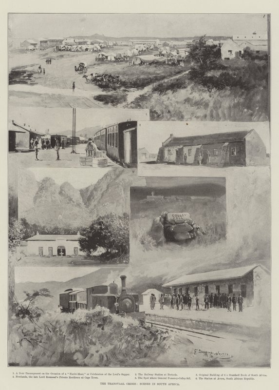 Transvaalská krize, scény v Jižní Africe od Henry Charles Seppings Wright