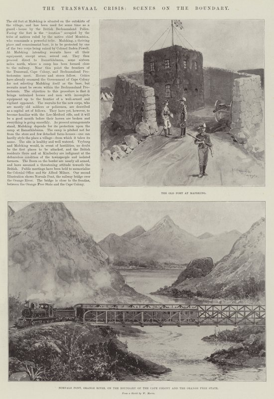Transvaalská krize, scény na hranici od Henry Charles Seppings Wright