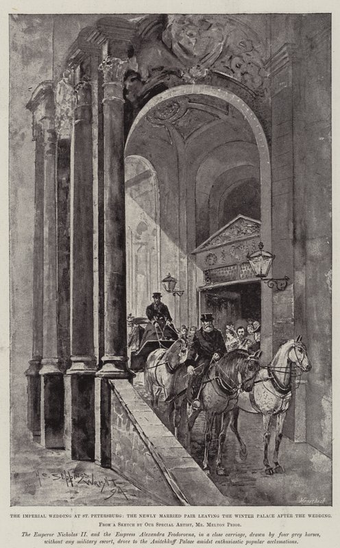 Svatba Mikuláše II., ruského cara od Henry Charles Seppings Wright