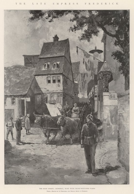 Zesnulá císařovna Frederick od Henry Charles Seppings Wright